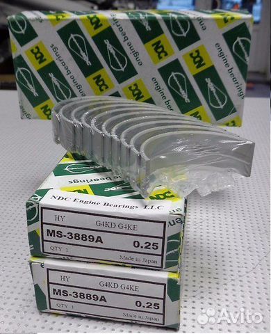 Вкладыши STD 0.25 0.5 1.0 Nissan Juke Note Qashkai