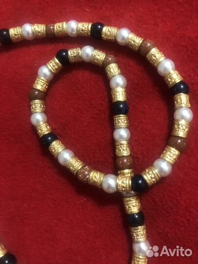 Винтажное колье, жемчуг, Мисаки