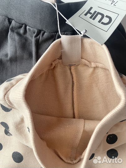 Штаны для девочки комплект 2 шт 74