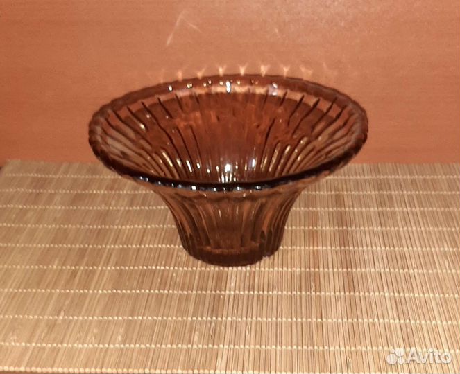 Ваза конфетница цветное стекло СССР