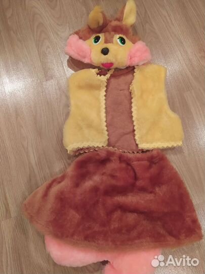 Новогодний костюм белки для девочки