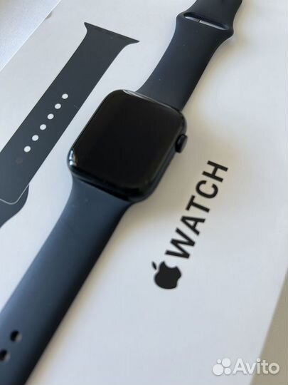 Apple watch SE 44mm 2022 синие