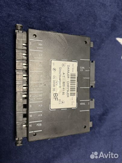 Блок пассажирского сидения w209