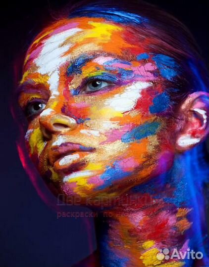 Картина по номерам 40x50 Портрет цветными красками