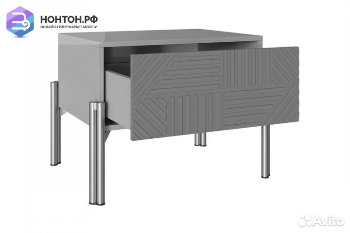 Тумба прикроватная Омри морской синий / матовый те
