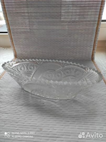 Хрустальная салатница СССР