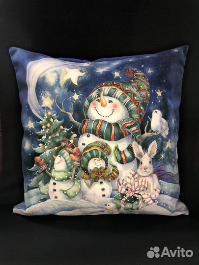 Новогодние декоративные наволочки на подушки