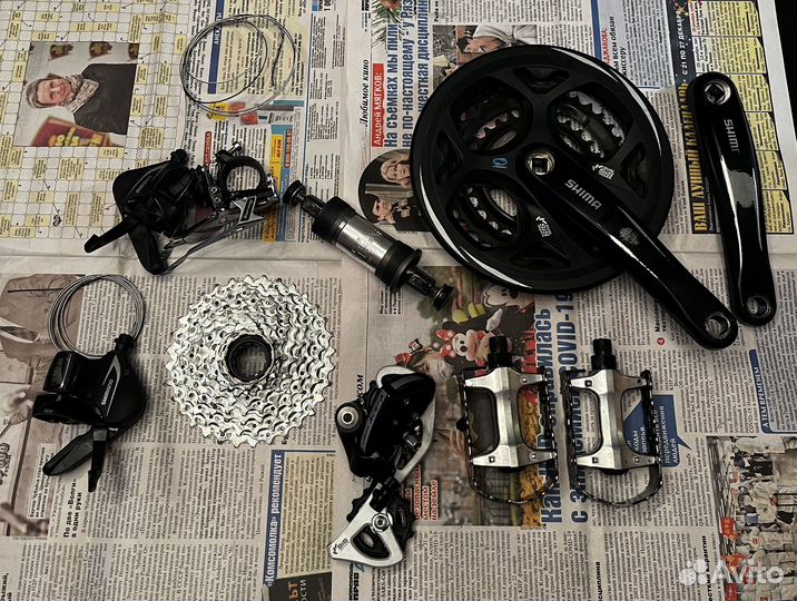 Групсет shimano 3х8