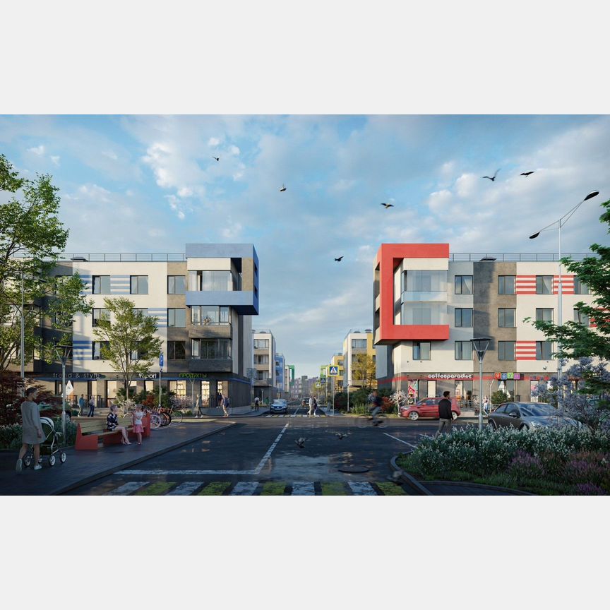 2-к. квартира, 61,9 м², 1/4 эт.