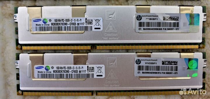 16GB DDR3 ECC REG samsung 8500R (1066 MHz) 4Rx4 Ра