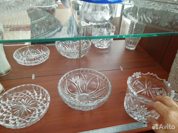 Хрусталь. Вазы. Блюда. Конфетницы. Отличное состоя