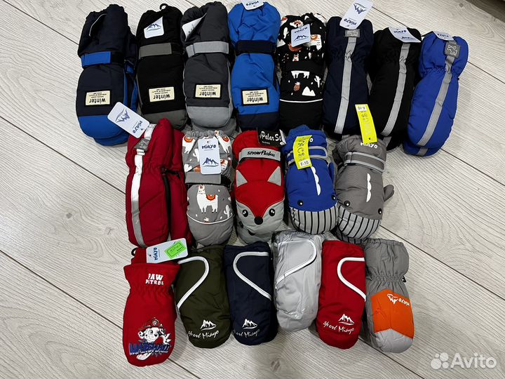 Варежки на мальчика зимние