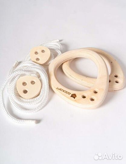 Гимнастические кольца детские деревянные Doskort