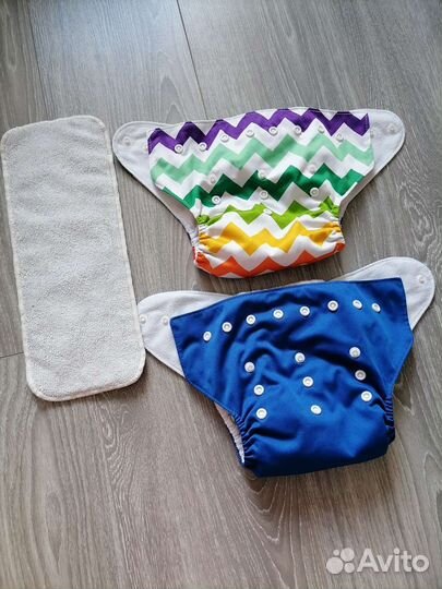 Многоразовые подгузники бу, вес 3-12кг