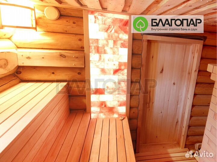 Дверь в баню из липы