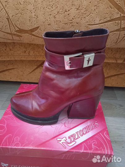 Ботильоны женские 37 размер натуральная кожа