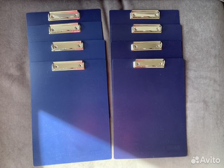 Папка-планшет с зажимом, 8шт