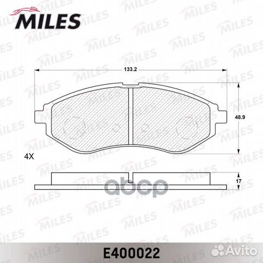 Колодки тормозные Chevrolet Aveo (T200, T250) 03