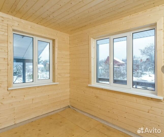 Каркасный дачный дом 72м