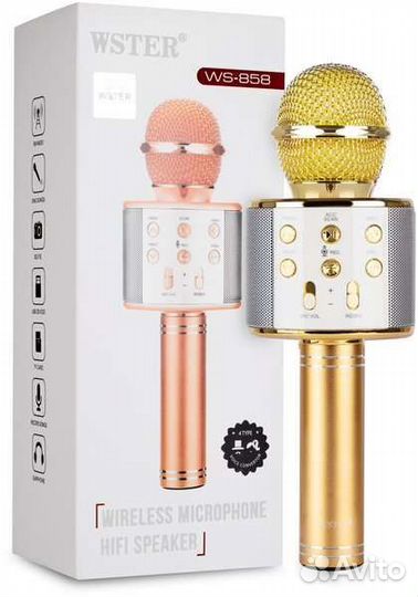 Караоке микрофон bluetooth с колонкой ws858
