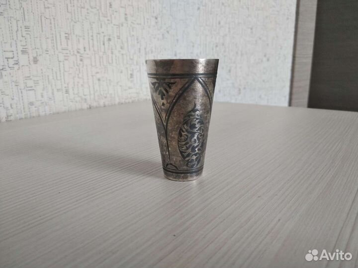 Серебряная стопка Кубачи 875 пр,ссср, после 1958 г