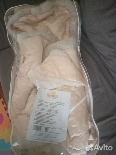 Конверт для новорожденного зимний