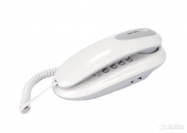 Телефон проводной teXet TX-236 светло-серый