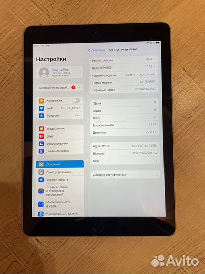 Планшет apple iPad 6