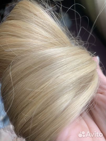 Волосы для наращивания 50 см блонд