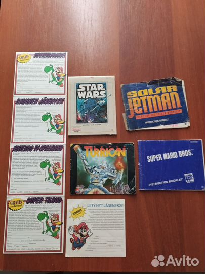 Оригинальные книжки для игр от приставки Nintendo