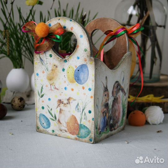 Корзинка для пасхальных яиц