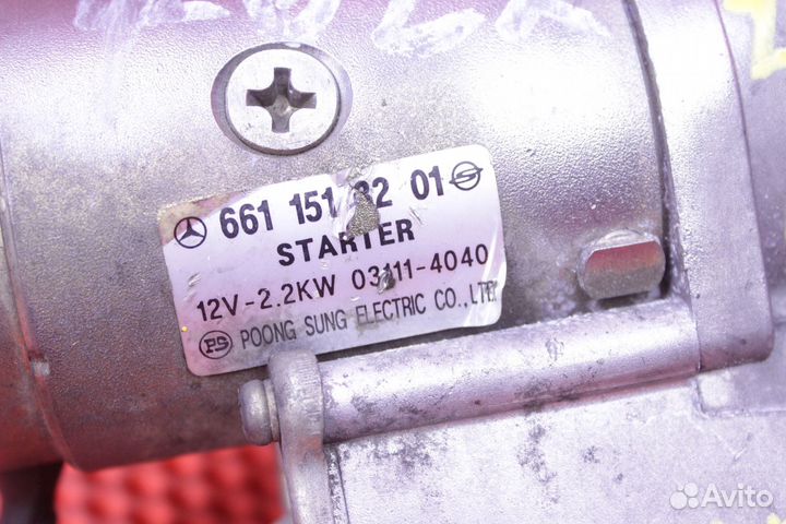 Стартер SsangYong Musso FJ OM 662 6611513201