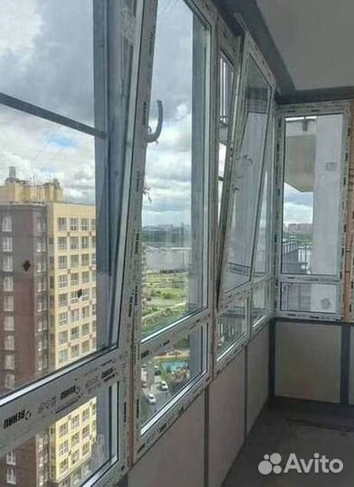 Остекление окон и балконов пвх