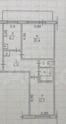 2-к. квартира, 44 м², 4/5 эт.