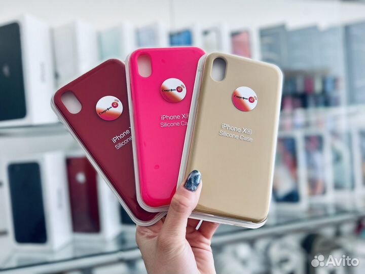 Чехол с яблочком на iPhone XR