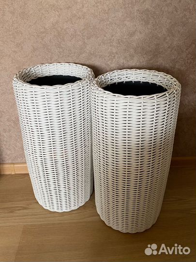Кашпо из ротанга