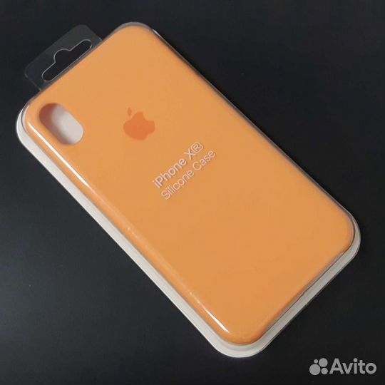 Силиконовый чехол на iPhone XR персик