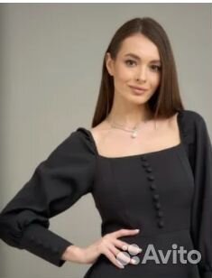 Платье чёрное 46 размер