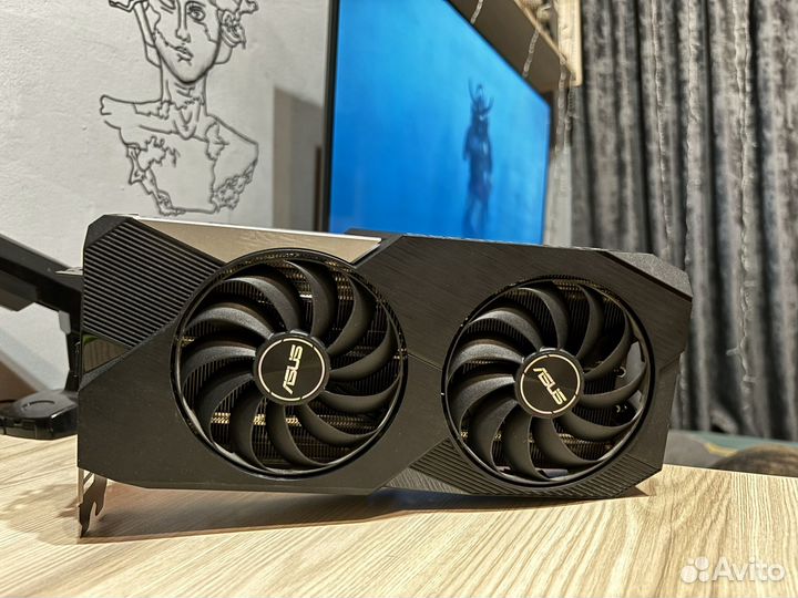 Видеокарта Asus Dual RTX 3060ti 8gb /обмен