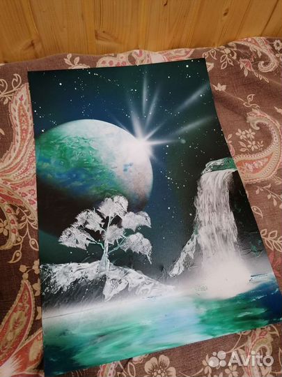 Картина баллончиком