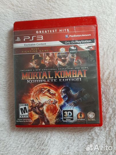 Игры PS3 Mortal Kombat PS3 Диск