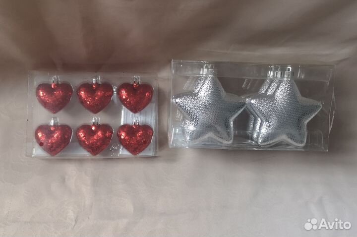 Новый набор елочных игрушек IKEA, 2 шт