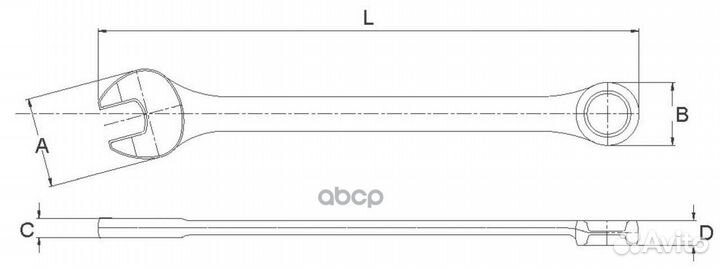 Ключ комбинированный 6мм awt-ers06 Licota