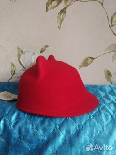 Новая шляпа с ушками 56 см