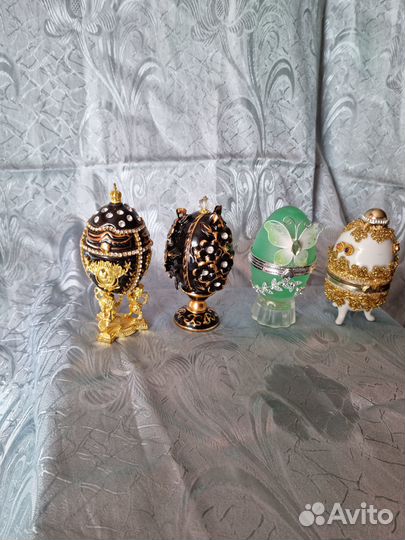 Подарочный набор копии яиц фаберже(4 штуки )