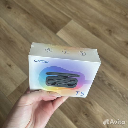 Беспроводные наушники QCY T5 черные