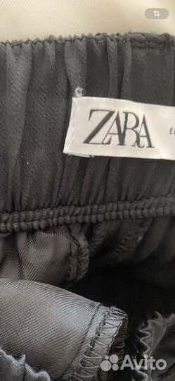 Брюки атласные zara