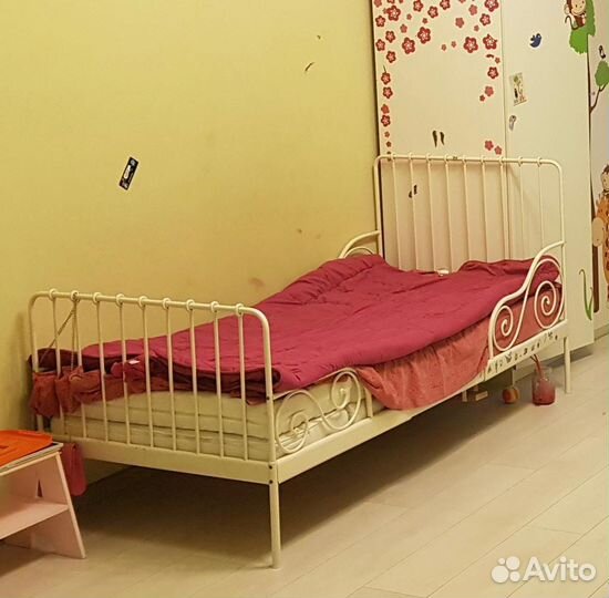 Кравать раздвижная икея minnen