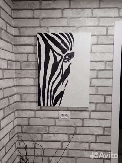 Картина 60*80 Зебра
