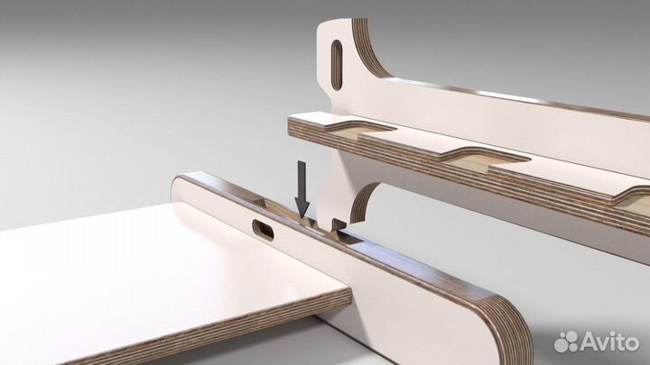 Кровать без гвоздей из фанеры 200х90